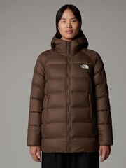 The North Face Brown Hyalite Down Hooded Jacket - Image 1 of 5