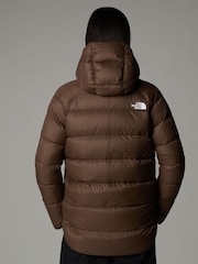 The North Face Brown Hyalite Down Hooded Jacket - Image 1 of 2