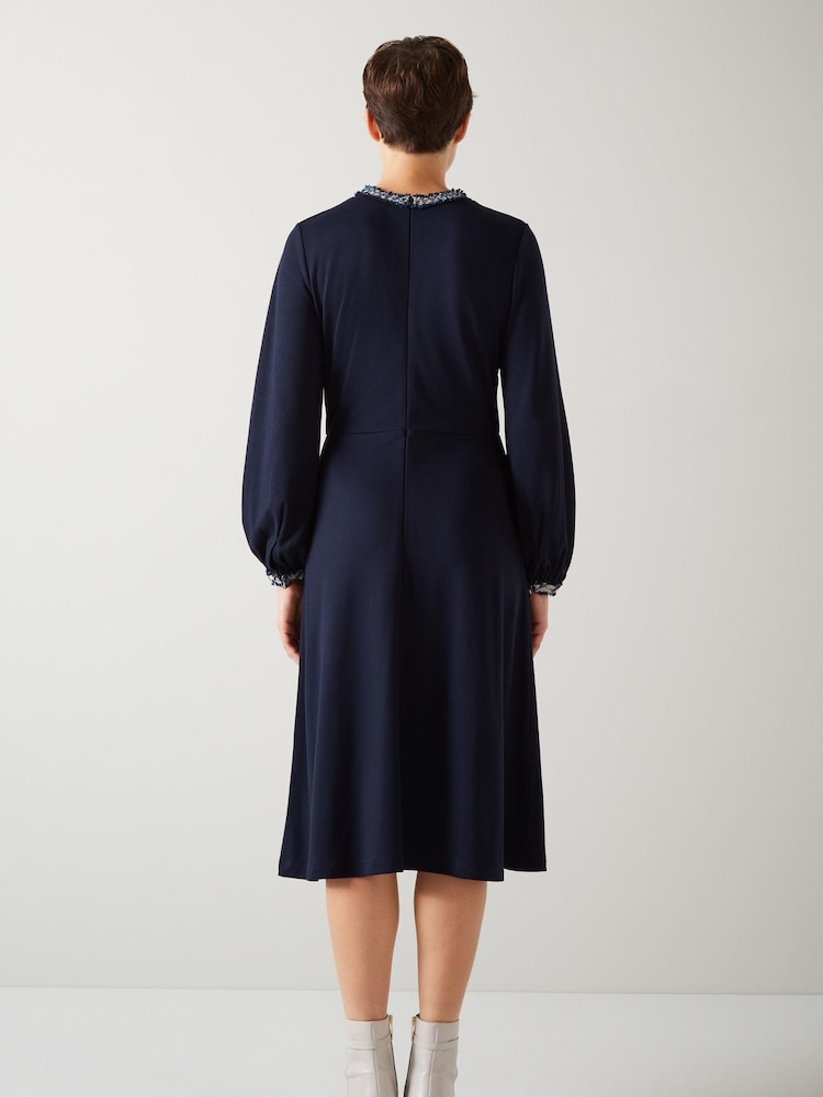 LK Bennett Black Lenzing™ EcoVero™ Viscose Rich Yvonne Dress - Image 2 of 4