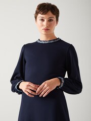 LK Bennett Black Lenzing™ EcoVero™ Viscose Rich Yvonne Dress - Image 3 of 4