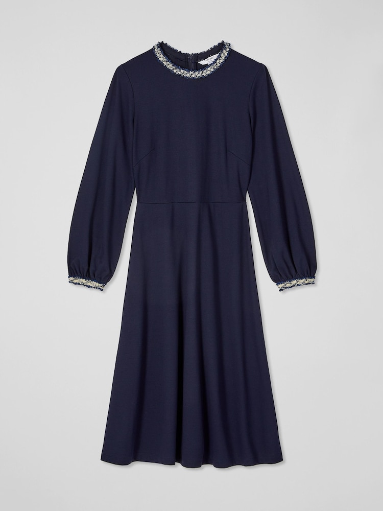 LK Bennett Black Lenzing™ EcoVero™ Viscose Rich Yvonne Dress - Image 4 of 4