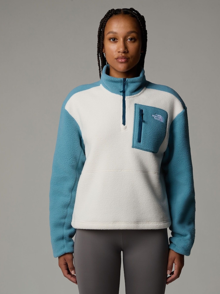The North Face Light Blue Yumiori 1/4 Zip Fleece - Image 1 of 6