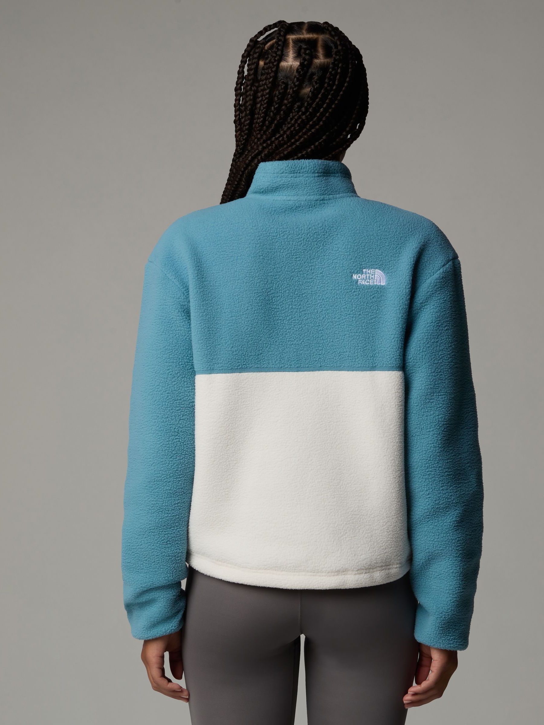 Buy The North Face Light Blue Yumiori 1/4 Zip Fleece from