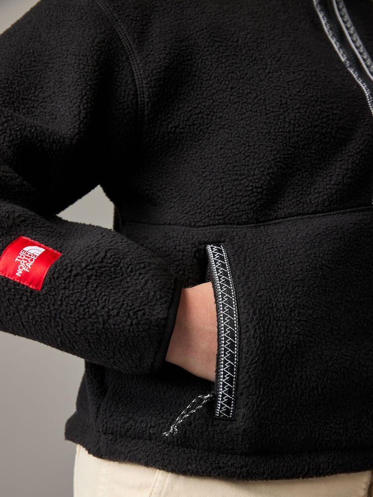 שחור - The North Face פליז עם רוכסן 4/1 לנשים, דגם Fleeski - Image 6 of 8