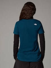 The North Face Blue Womens Simple Dome 100% Cotton T-Shirt - Image 3 of 3