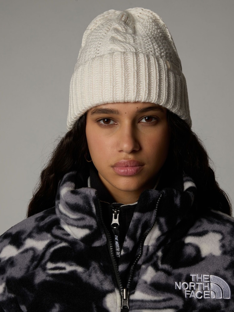 The North Face White Womens Oh Mega Beanie - Image 1 of 2