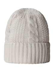 The North Face White Womens Oh Mega Beanie - Image 2 of 2