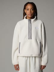 The North Face White Womens Fleeski 1/4 Zip Fleece - Image 1 of 5