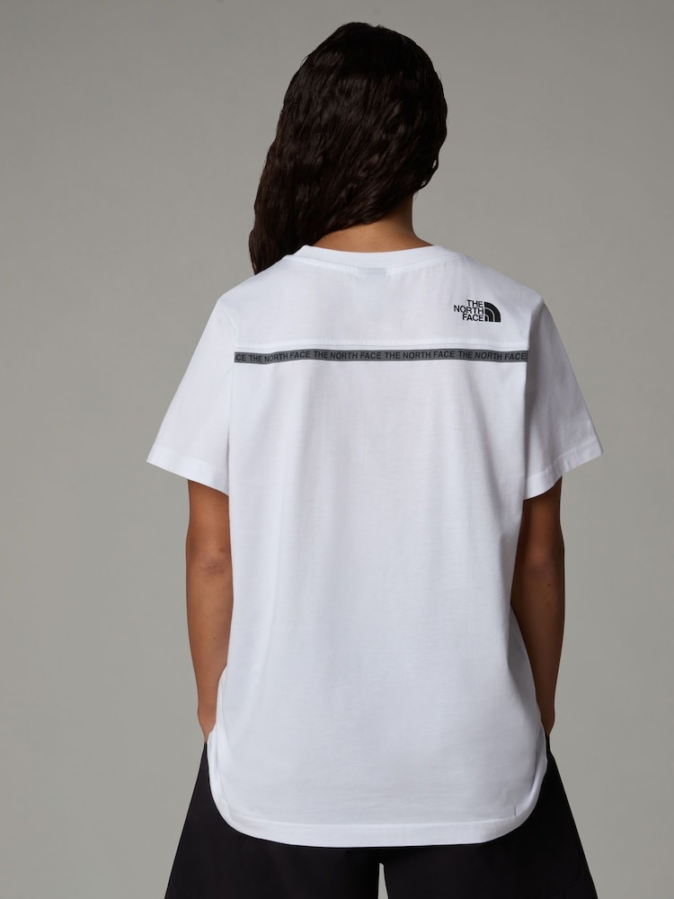 The North Face White Womens Short Sleeve Zumu 100% Cotton T-Shirt - Image 3 of 5