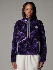 Morado - The North Face Womens Fleeski 1/4 Zip Fleece - Imagen 1 de 6