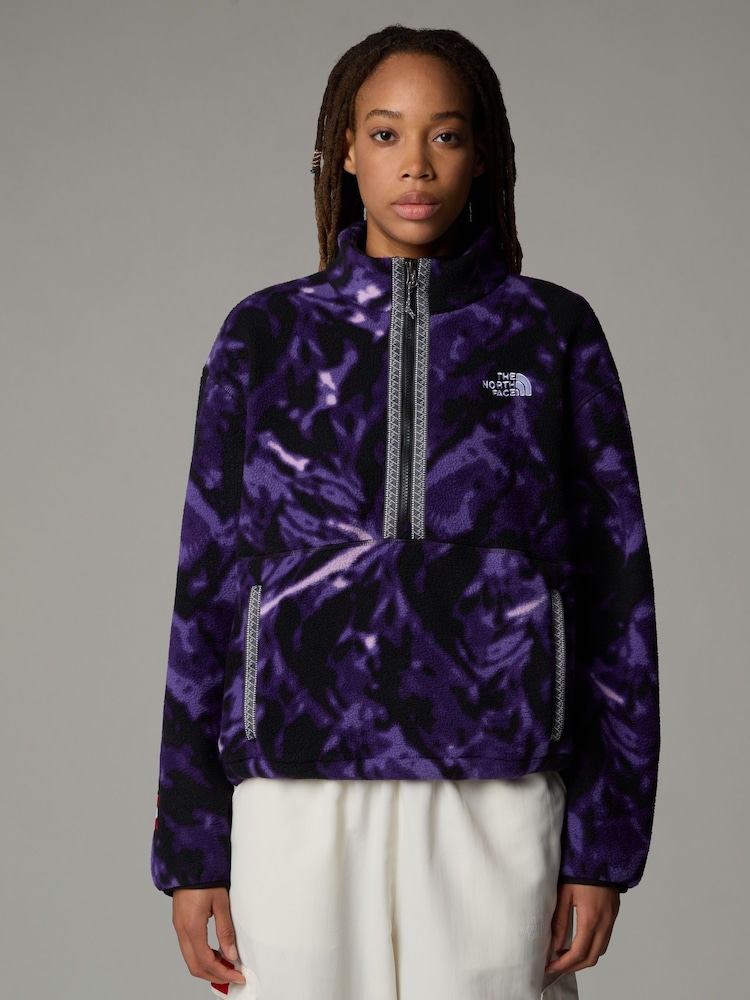 Morado - The North Face Womens Fleeski 1/4 Zip Fleece - Imagen 1 de 6