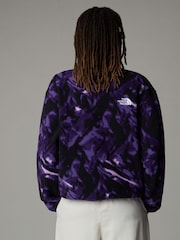 Morado - The North Face Womens Fleeski 1/4 Zip Fleece - Imagen 3 de 6