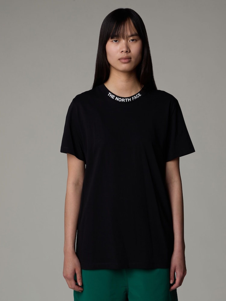 The North Face Black Womens Short Sleeve Zumu 100% Cotton T-Shirt - Image 2 of 8