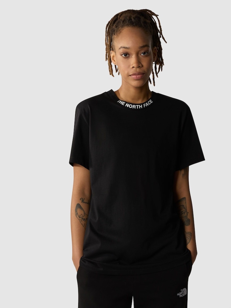 The North Face Black Womens Short Sleeve Zumu 100% Cotton T-Shirt - Image 4 of 8