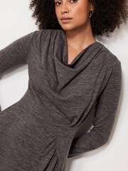 Mint Velvet Grey Jersey Mini Dress - Image 2 of 4