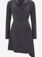 Mint Velvet Grey Jersey Mini Dress - Image 3 of 4