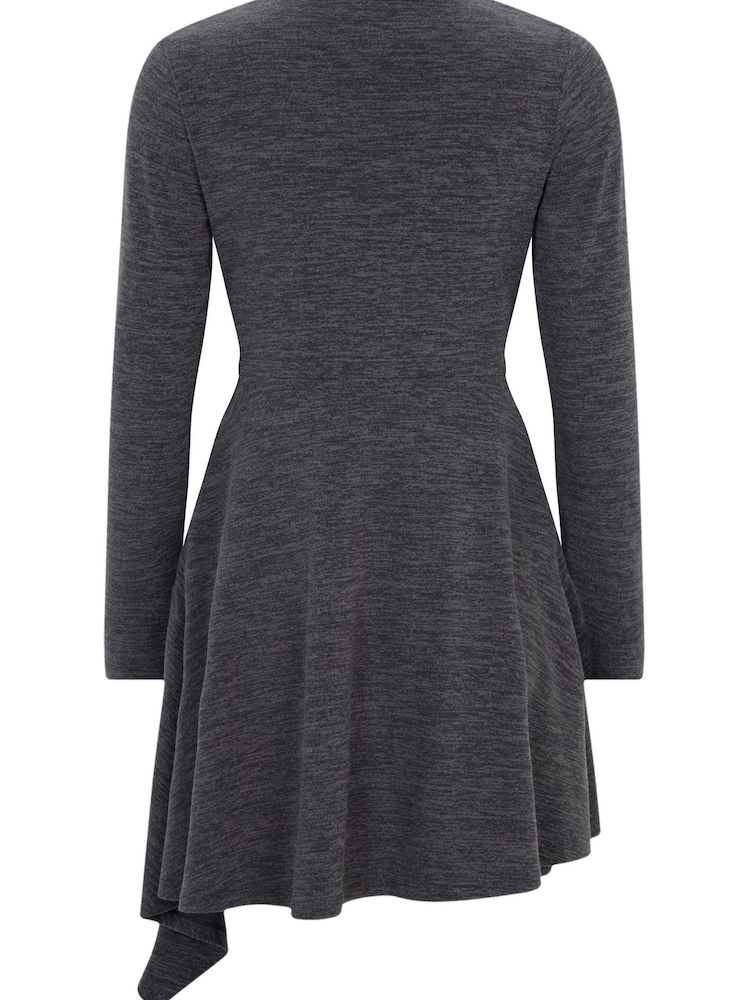 Mint Velvet Grey Jersey Mini Dress - Image 4 of 4
