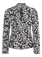 Mint Velvet Black Graphic Print Top - Image 6 of 6