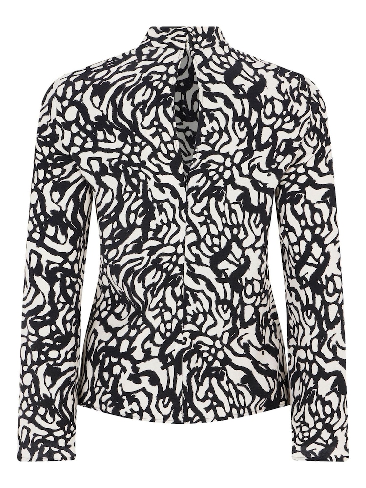 Mint Velvet Black Graphic Print Top - Image 6 of 6 Mint Velvet Black Graphic Print Top - Image 6 of 6
