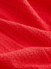 Red Button Down 100% Cotton Cami Summer Dress - Image 5 of 5