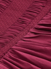 Pink 100% Cotton Bandeau Jersey Embroidered Hem Summer Dress - Image 7 of 7