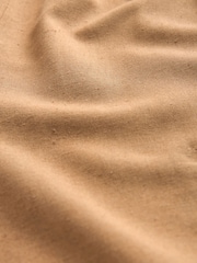 Tan Brown Utility Bandeau Jumpsuit With Linen - Image 8 of 8