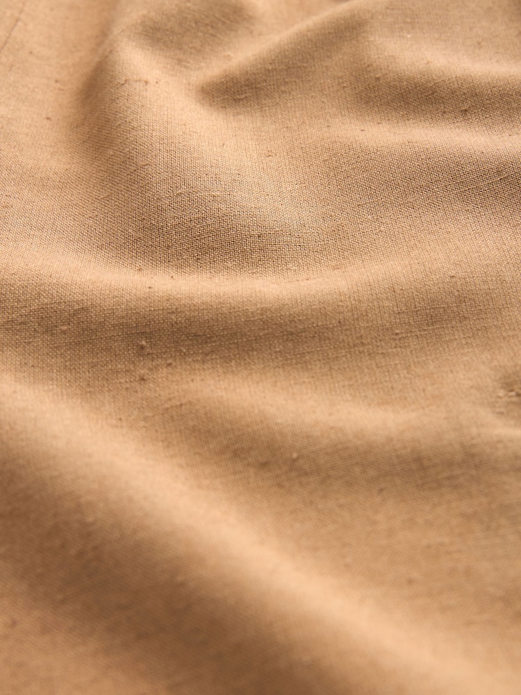 Tan Brown Utility Bandeau Jumpsuit With Linen - Image 8 of 8
