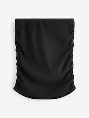 Black Self Ruched Mini Skirt - Image 6 of 7
