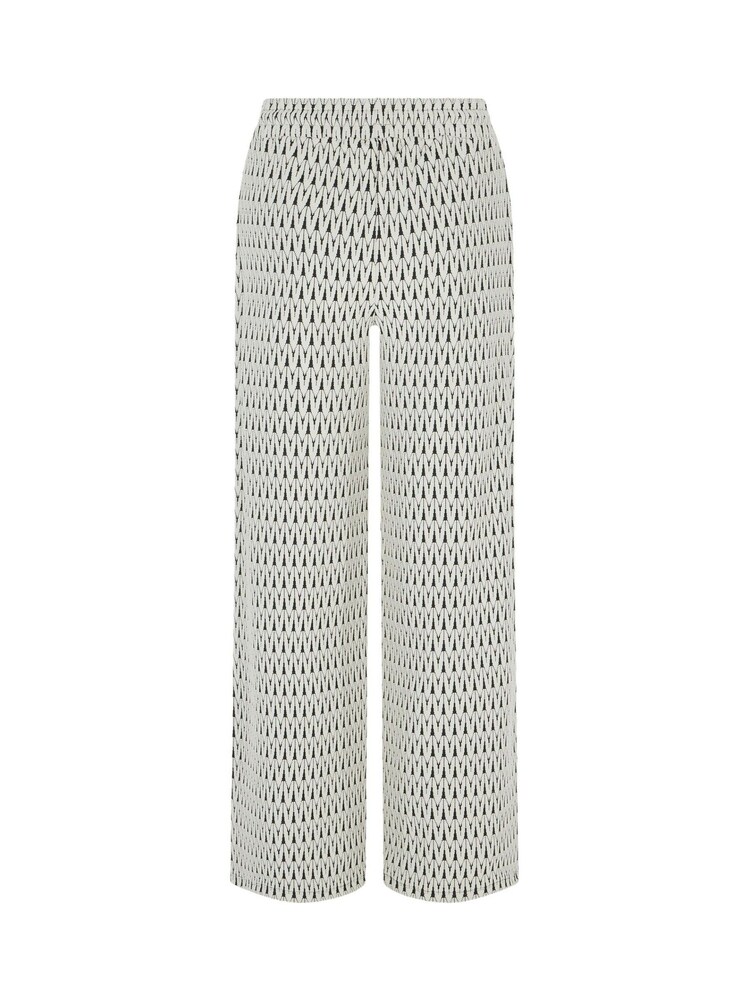 Mint Velvet White Jacquard Trousers - Image 4 of 4