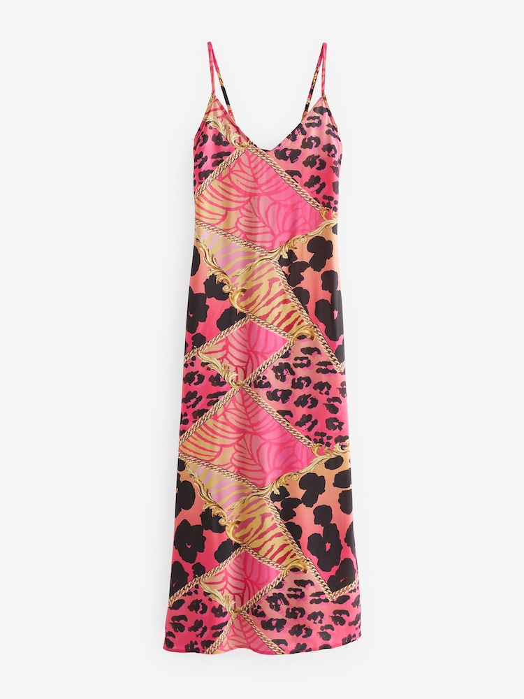 Myleene Klass Pink/Brown Slip Dress - Image 1 of 2