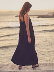 Black Slinky Maxi Dress - Image 3 of 6