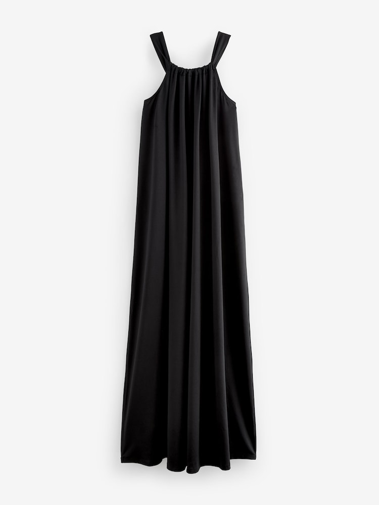 Black Slinky Maxi Dress - Image 5 of 6