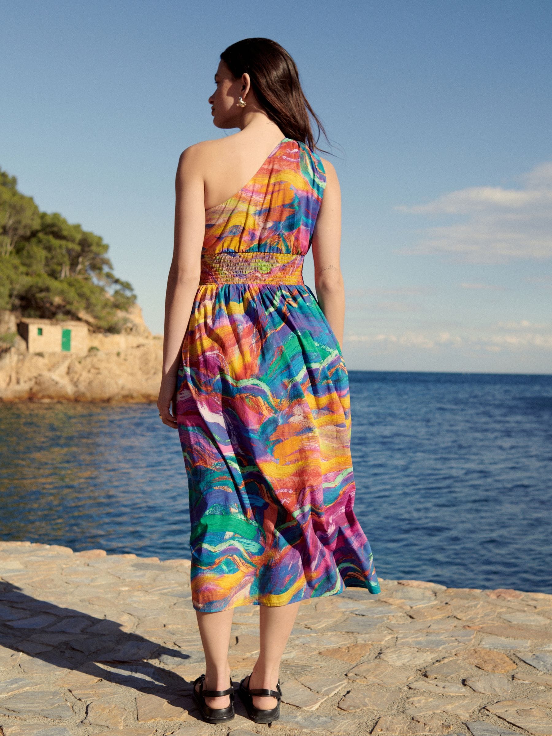 Pink and blue summer dress new arrivals