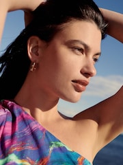 Blue/Pink One Shoulder Summer Dress - Image 6 of 8