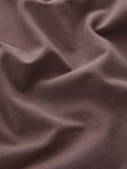 Chocolate Brown Self Ruched T-Shirt Mini Dress - Image 8 of 8