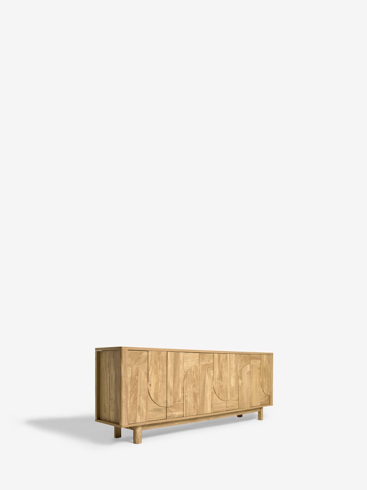 Natural Arches Mango Wood Effect Extra Large Sideboard - Image 10 of 10