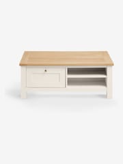 Cream Malvern Oak Effect Storage Coffee Table - Image 9 of 11