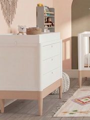 Gaia Baby Powder Blush  White Eos Nursery Dresser Changer - Image 1 of 6