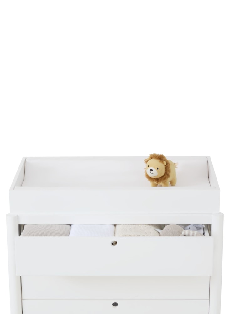 Gaia Baby Powder Blush  White Eos Nursery Dresser Changer - Image 6 of 6