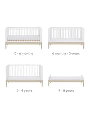 Gaia Baby Desert Sage White Eos Nursery Cot Bed - Image 3 of 4