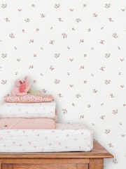Little Dutch White Pink Fairy Blossom A4 Wallpaper Sample - Image 1 of 4