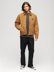 Superdry Brown Surplus Ranch 100% Cotton Jacket - Image 3 of 6