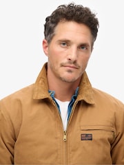 Superdry Brown Surplus Ranch 100% Cotton Jacket - Image 4 of 6
