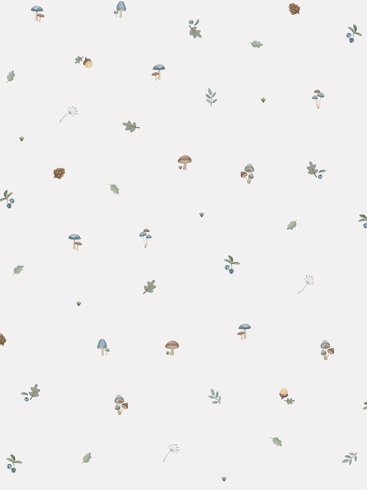 Little Dutch White Blue Forest Treasures A4 Wallpaper Sample - Image 2 of 4
