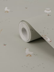 Little Dutch Multicolour Little Farm A4 Wallpaper Sample - Image 3 of 6