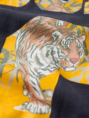Superdry Blue 100% Cotton Osaka 6 Japanese Infill T-Shirt - Image 5 of 5