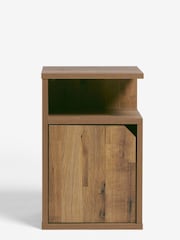 Dark Bronx Oak Effect Storage Side Table - Image 3 of 9