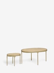 Gold Marble Nest of 2 Coffee Table - Image 5 of 8