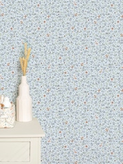 Little Dutch Blue Green Forest Adventure A4 Wallpaper Sample - Image 5 of 5