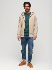 Superdry Nude Essential Logo Zip-Up Hoodie - Image 4 of 6